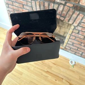 Dolce & Gabbana DG2213 Matte Rose Gold Sunglasses (Discontinued)
